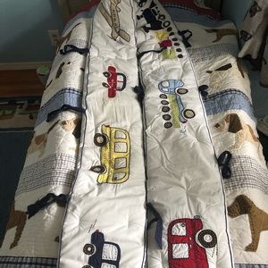 Pottery barn kids crib bumper